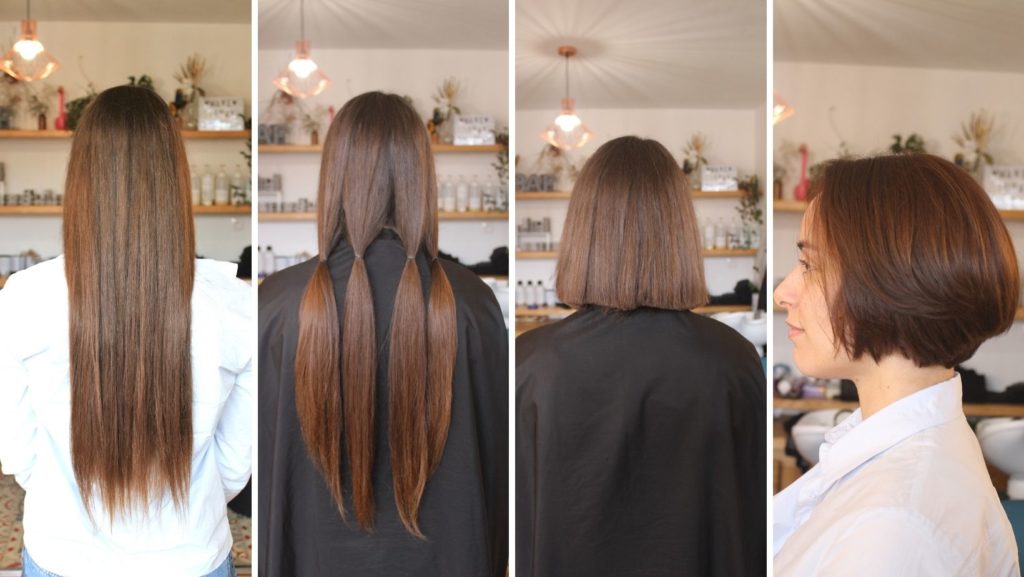 Les 4 étapes du don de cheveux chez le coiffeur Mily Cuts